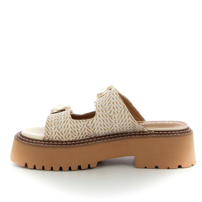 NOA HARMON MULES RAFFIA BEIGE