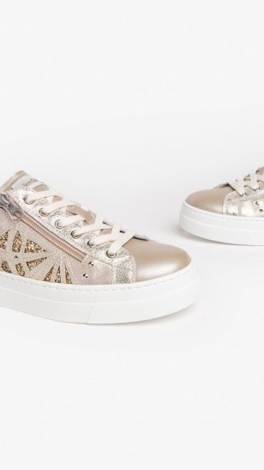 NERO GIARDINI SNEAKERS BEIGE/OR