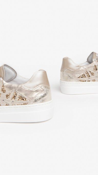 NERO GIARDINI SNEAKERS BEIGE/OR